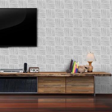 Imagem de Papel de Parede Riscos Clean - QCola, 0,60 x 3,00 metros