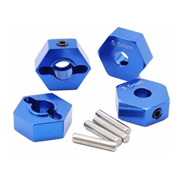 Imagem de CODA RACING Cubos hexagonais de alumínio de 14 mm adaptadores de roda para Arrma 1/10 Granito 4X4, Senton Upgrade RC peças de carro - substituição de AR310871