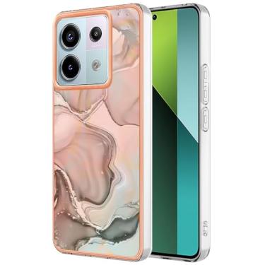 Imagem de Dinglijia Capa de telefone fina para Redmi Note 13 Pro 4G, capa para Xiaomi Poco M6 Pro 4G, capa de design fashion com padrão de mármore IMD rígido para meninas para Redmi Note 13 Pro 4G/Poco M6 Pro