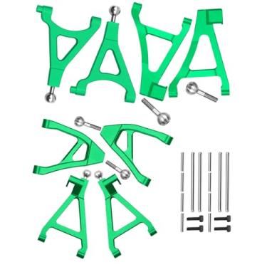 Imagem de Rcarmumb Front Rear Upper Lower Arms Upgrades Part for 1/16 Mini Slash 70054-1,8PCS Alloy Front Rear Upper Lower Suspension Arms Hops Up,(Left & Right),Green