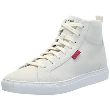 Imagem de HUGO Tênis masculino Essential Cupsole camurça cano alto, Aveia natural, 45