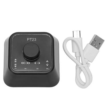 Imagem de Pedal de virador de página, teclado programável personalizável PT23A, pedal de virador de página Bluetooth, interruptor de chave de controlador multimídia para computador e celular.