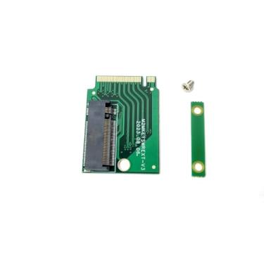 Imagem de Hzxkqmil NVME M.2 22 x 30 mm para 22 x 80 mm placa de expansão SSD para ROG Ally Gaming portátil, M-Key 5Pin PCIE 4.0 3.0 extensão de disco rígido conversor adaptador de atualização 90 graus