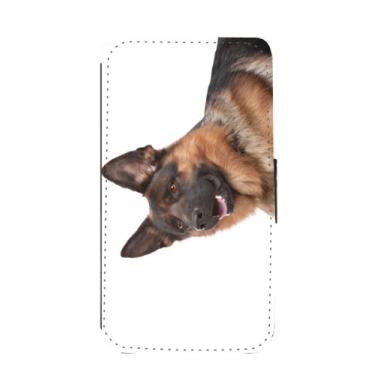 Imagem de Rikki Knight Capa carteira flip para Galaxy S3 com design de cachorro pastor alemão para Galaxy S3