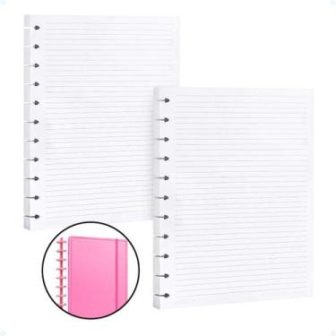 Imagem de Kit Refil Caderno De Discos Inteligente 160 Folhas Pautadas - Hxt