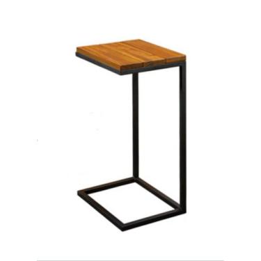 Imagem de Mesa Lateral  Apoio De Sofá Turim 84 Cm Laminada - Gran Decore