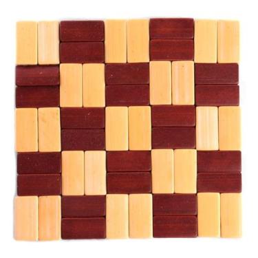 Imagem de 03 Descansos Panela Mesa Cozinha 14cm Bambu Jogo Americano - Da Terra,