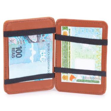 Imagem de Carteira Masculina Magica Use Young Couro Cnh Rg Nota Cartão - Pampas 