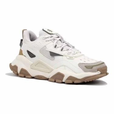 Imagem de Tênis Skate Trek Efeito Refletivo Original Urbano Casual Qix, Branco, 