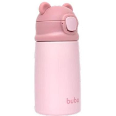 Imagem de Garrafa Térmica Infantil Canudo Parede Dupla Inox 320ml - Buba, Rosa
