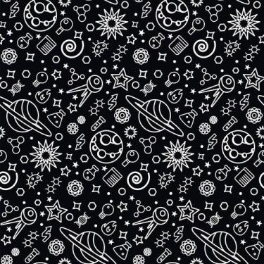 Imagem de Papel De Parede Adesivo Planetas Astronomia Preto Quarto 12m - DELIQUA