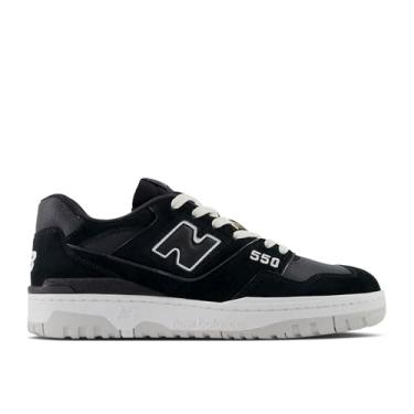 Imagem de New Balance Tênis masculino 550, Preto/Branco/Cinza Matter, 36