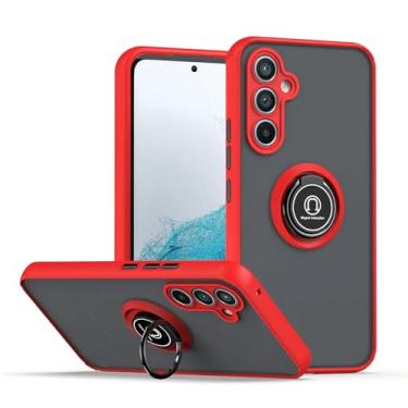 Imagem de GR Global Revolution, Capa Capinha Anel Translucida Para Samsung Galaxy A16 5G Cor:Vermelho