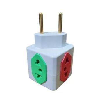 Imagem de Adaptador Tomada Cubo 4 Entradas Benjamin 10A - Original