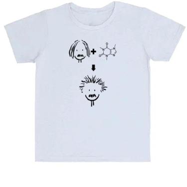 Imagem de Camiseta Infantil Albert Einstein Cafeina - Alearts, 2