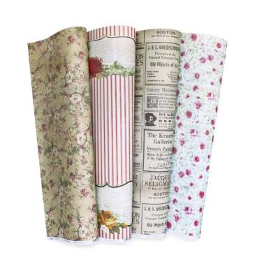 Imagem de Papel Com Estampa Tex Papel Coleção Country Ref C49