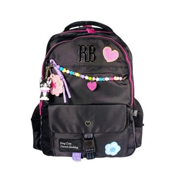 Imagem de Mochila De Costas Preta Rebecca Bonbon 17,5 Rb24595