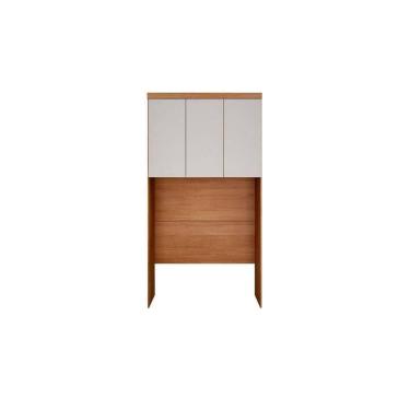 Imagem de Modulado De Quarto Armário Ponte Aéreo Solteiro Rizon-linea C- 3 Portas Cumaru-fendi -  Horizonte