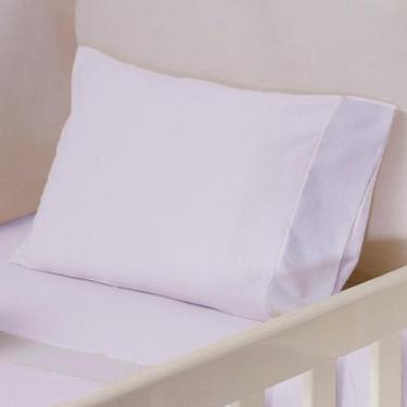 Imagem de Fronha de Berço 30cm x 40cm Avulsa Malha 100% Algodão Branca Arrumadin