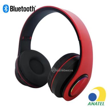 Imagem de Fone Bluetooth Over-Ear com Microfone, Rádio FM, SD e Conexão P2 para 