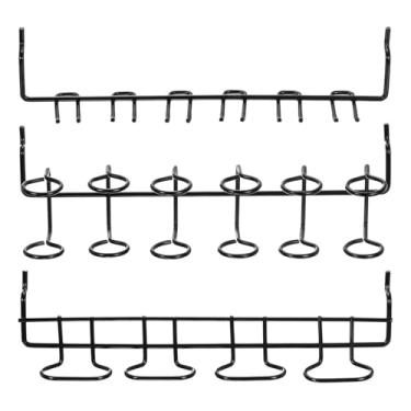 Imagem de HARFINGTON 6 peças de suportes de alicate de chave de fenda para quadro de estacas organizadoras, ganchos utilitários, acessórios, prateleiras, expositores, vários anéis para loja, bancada, preto