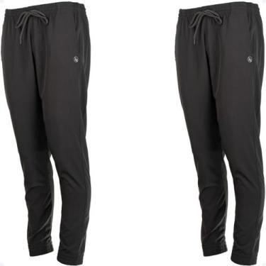 Imagem de 2 Calças Tactel Jogger Elastano Com Punho Slim 2 Bolsos 020 - Geral, 2