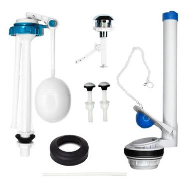 Imagem de Kit Completo Reparo Simples Entrada e Saída Caixa Acoplada Para o Vaso