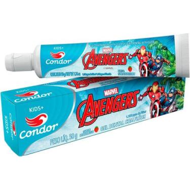 Imagem de Gel Dental Infantil com Flúor Morango Kids+ Avengers 50g - CONDOR