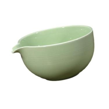 Imagem de Bothyi Matcha Bowls artesanal de 560ml Cerimônia de chá tradicional Minante de mingau de salada Matcha Mixing Bowl for Friends Tea Lovers Beginner, Verde