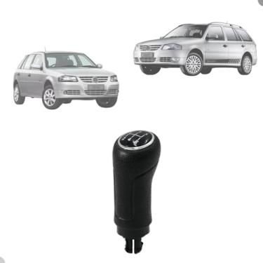 Imagem de Manopla Bola de Câmbio Saveiro Gol Parati G4 2006 2007 2008 Aro Cromado