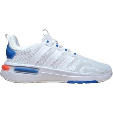 Imagem de adidas Tênis masculino Racer Tr23, Branco/Azul/Laranja, 42