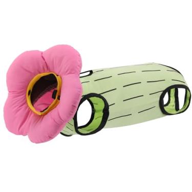 Imagem de EMUST 2Pcs Cat Recovery Suit E Cat Cone Collar Feminino, Traje Cirúrgico Bonito Para Gatos Para Feridas Abdominais Ou Doenças De Pele, Coleira Cone Ajustável Para Gatos De 4 A 8 Lb (Verde, M)