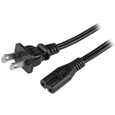 Imagem de StarTech. com Cabo de alimentação padrão de laptop de 1,8 m - NEMA 1-15P a C7 - Cabo de alimentação - NEMA 1-15 (M) para IEC 60320 C7-1,8 m - preto - PXT101NB