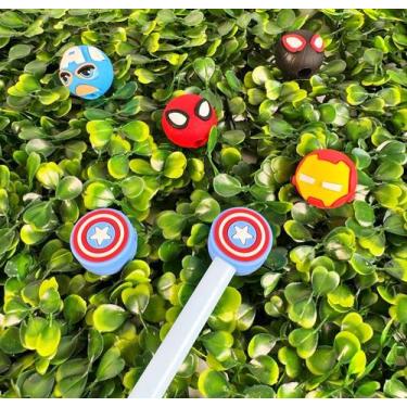 Imagem de Kit Borracha Ponteira Encaixe Lápis Vingadores 5 Peças GB-21027 - DAFU