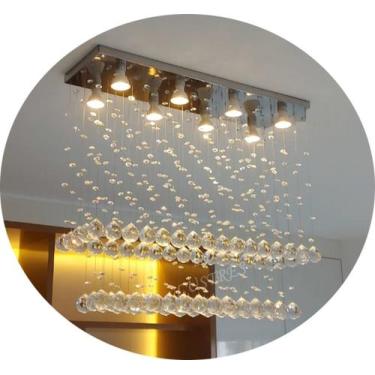 Imagem de Luminária Plafon Teto Retangular Luxuoso Para Sala De Jantar - LUZ DEC
