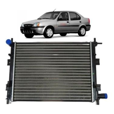 Imagem de Radiador Ford Fiesta Street Mexicano 1.6 2000 2001 2002 - zani radiado