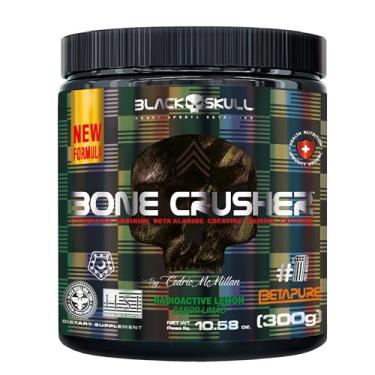 Imagem de Pré-Treino Suplemento Alimentar Bone Crusher Black Skull 300g Sabor Lemon Radioactive