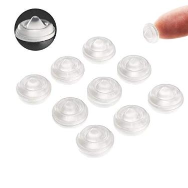 Imagem de Enchimentos de porta de armário transparentes 1/2" 50 peças de amortecedor de gaveta macio de fechamento amortecedores adesivos de borracha amortecedores para portas de armário molduras de imagem amortecimento de som