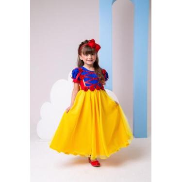 Imagem de Vestido Bella Child/Fantasia Longa Branca de Neve (VESTFNTSABLCHBRNCNE