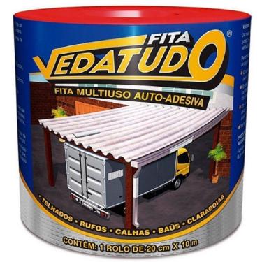 Imagem de Fita Adesiva Aluminizada DRYKO 20CM X 10M Rolo Vedatudo
