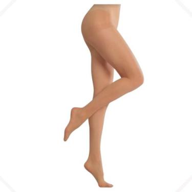 Imagem de 3 Pares Meias Fina Com Lycra Meia Calça Fio 15 Adulto Trifil, Natural 