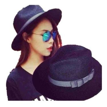 Imagem de Chapeu Fedora Abareta Casual Estilo Moda Praia Feminino Masc - oem, Ma