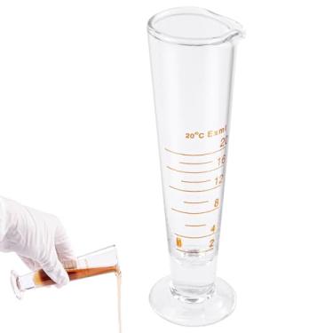 Imagem de Cilindro graduado, copo medidor de coquetel com bico largo, jigger para barman, dispensador de líquido para laboratório (20 ml)