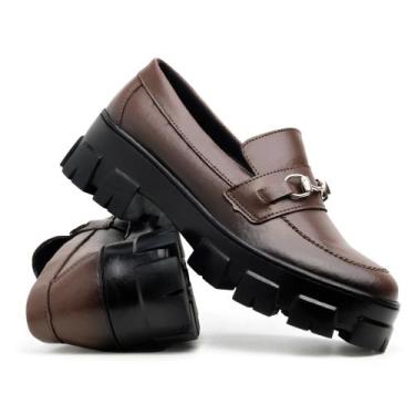 Imagem de Mocassim Feminino Casual Tratorado em Borracha Antiderrapante - SLZ, M