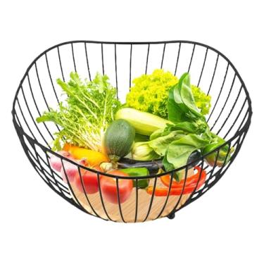 Imagem de Cesta de frutas, cesta do suporte de frutas - Contador de porta -frutas | Armazenamento e organizador de cozinha multifuncionais para pães, vegetais e lanches