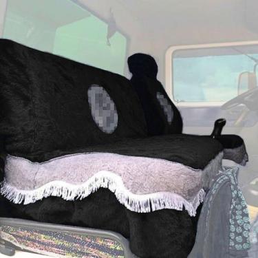 Imagem de Capa De Banco Chinil Com Emblema Caminhão MB 1620 Sofá Cama - Olímpia 