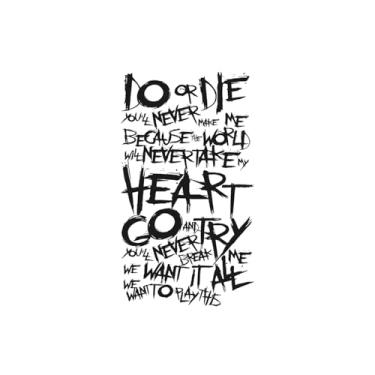 Imagem de Tatuagem temporária, palavras em inglês, tatuagens de palavras, resiliência, dura de 1 a 2 semanas, resistente à água, aparência de tatuagem real,18 x 11 cm