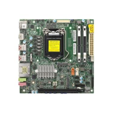 Imagem de SUPERMICRO Placa mãe para servidor MBD-X12SCV-LVDS-O Mini-ITX LGA 1200 Intel W480E