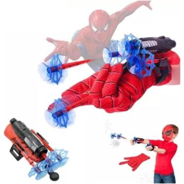 Imagem de Luva Homem Aranha Infantil Lançador de Teia Dardo Brinquedo Spider Man