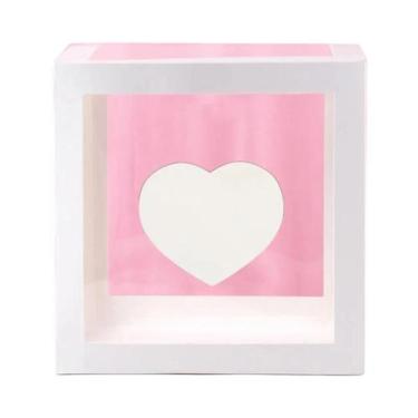 Imagem de Caixa de Balão Transparente para Chá de Bebê, Aniversário e Casamento 